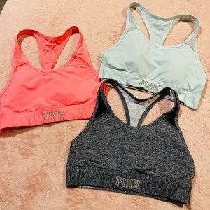 Pink Sports Bras